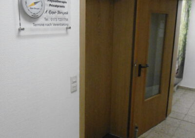 Praxisflur der HP-Privatpraxis in Vellmar